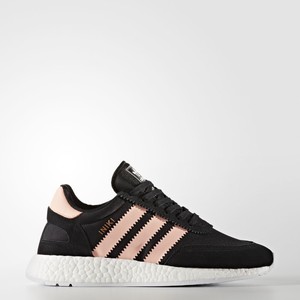 Adidas iniki noir outlet et rose